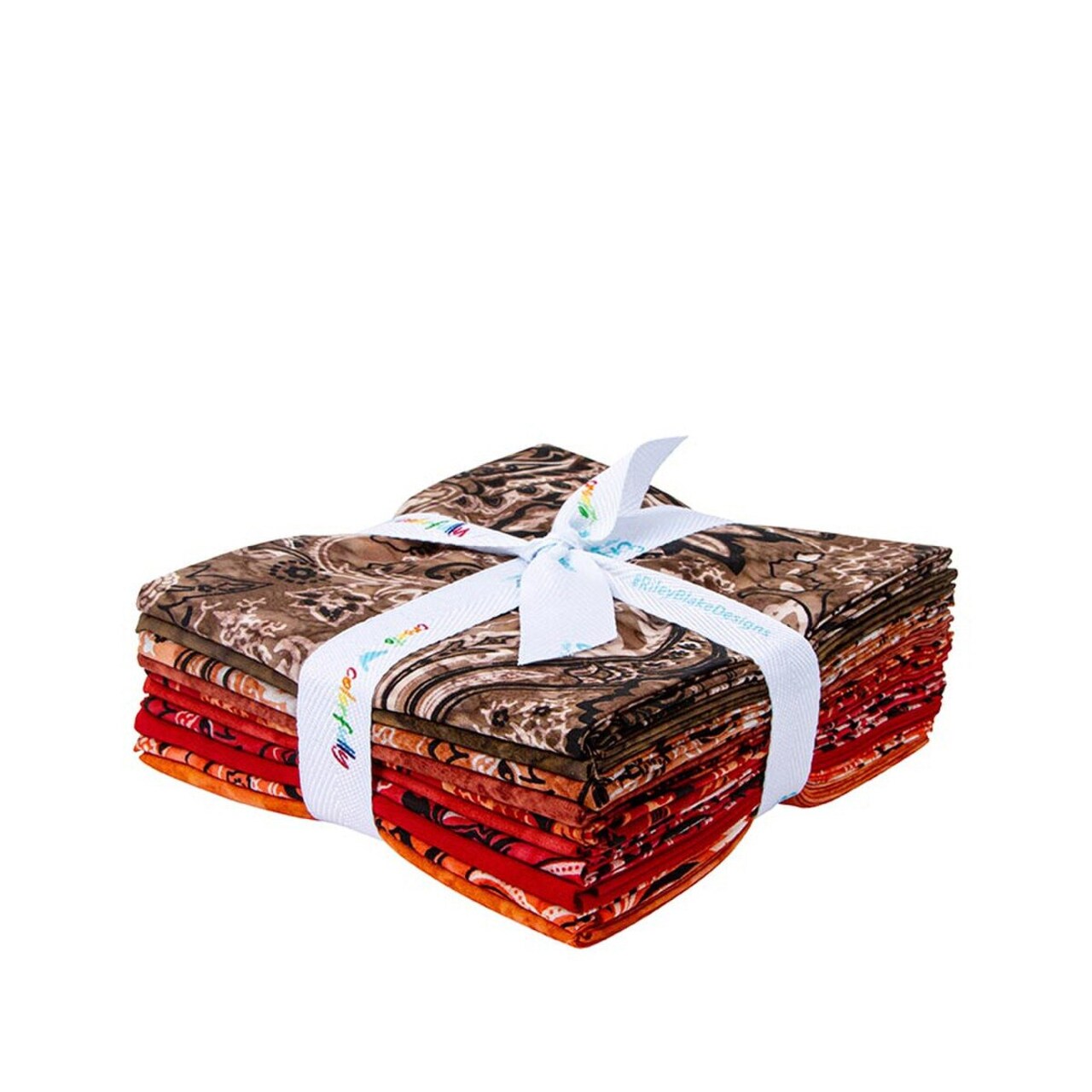 Express Yourself! Batiks Fat Quarter Bundle in Bandana B (Copper Canyon) by Riley Blake Designs for Riley Blake (FQ-23426B-10)